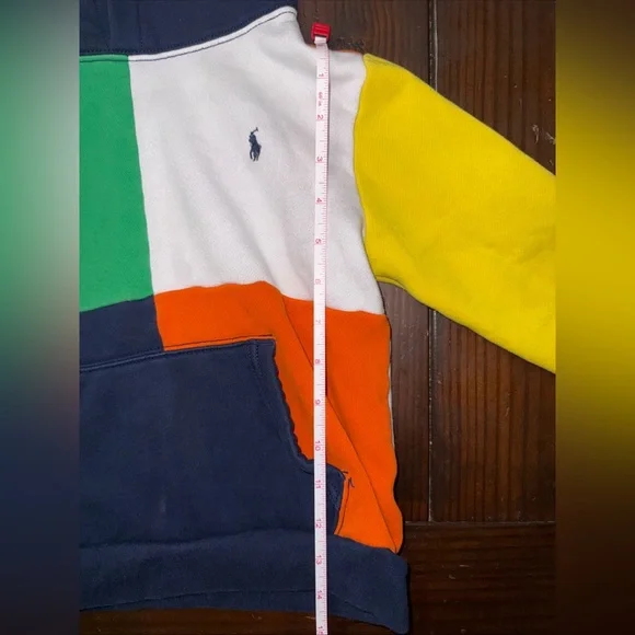 Polo by Ralph Lauren Boy’s Sz 7 Colorblock Hoodie - Picture 3 of 7